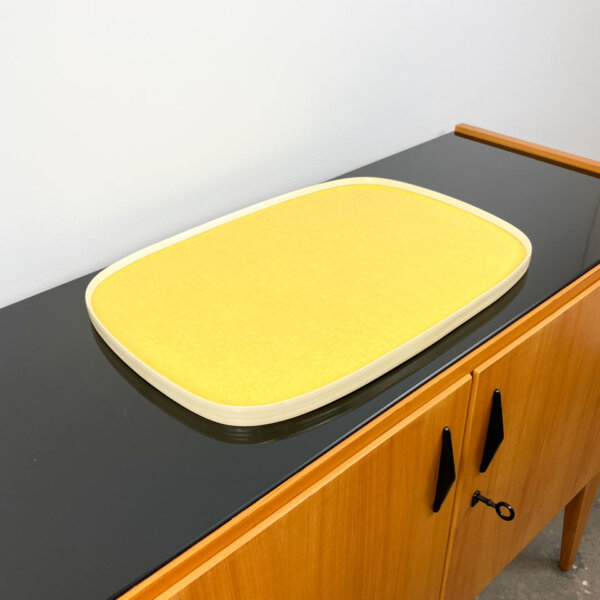 Tablett 2 Farbiges Resopal Mit Kunststoffrahmen 1960er Jahre Mid-century Modern Design Style Retro Furniture