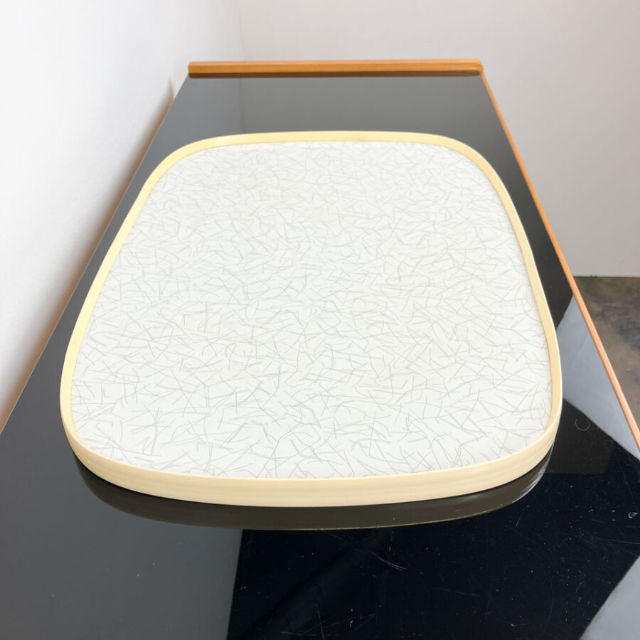 Tablett 2 Farbiges Resopal Mit Kunststoffrahmen 1960er Jahre Mid-century Modern Design Style Retro Furniture