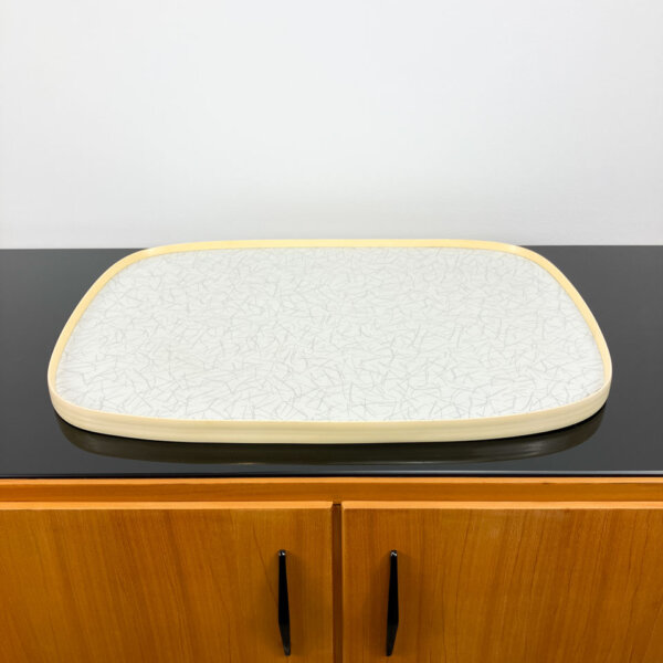 Tablett 2 Farbiges Resopal Mit Kunststoffrahmen 1960er Jahre Mid-century Modern Design Style Retro Furniture