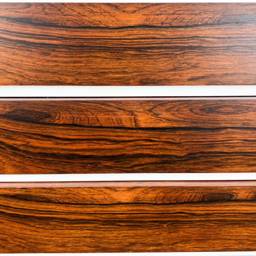 Nachttisch Von Floetotto Weiss Lackiert Mit Palisander 1960er Jahre Mid-century Modern Design Style Retro Furniture