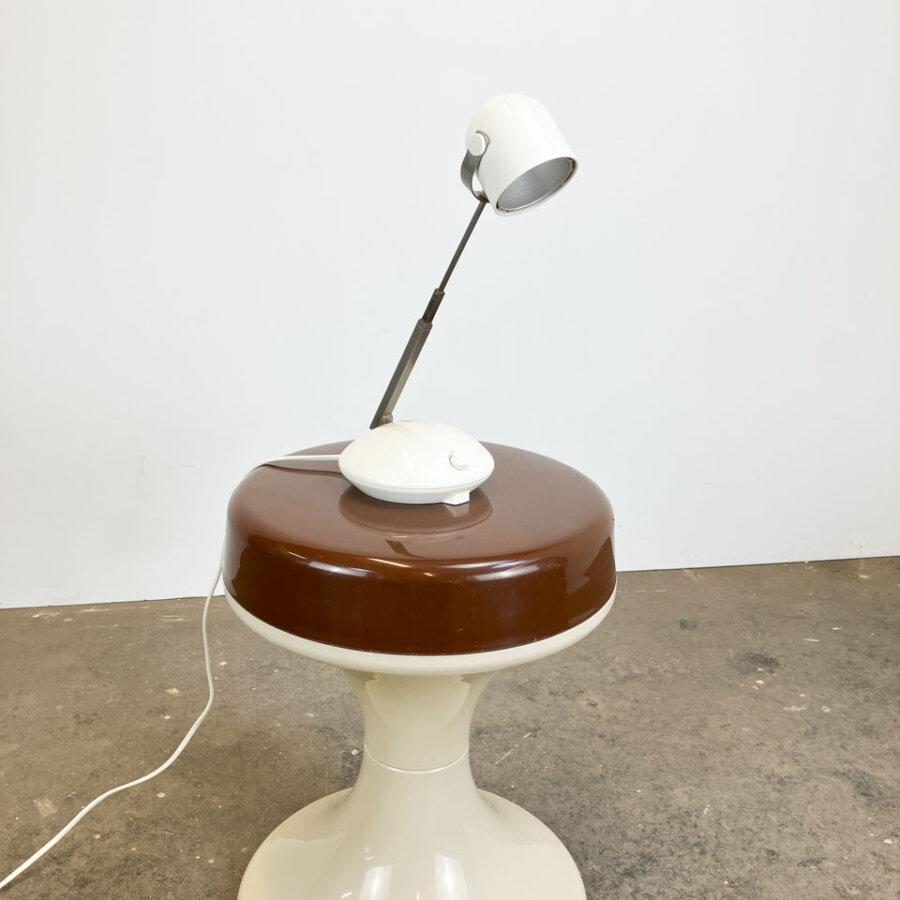 Teleskop Tischleuchte Eichhoff Werke Gmbh Kunststoff Mit Metall 1970er Jahre Mid-century Modern Design Style Retro Furniture