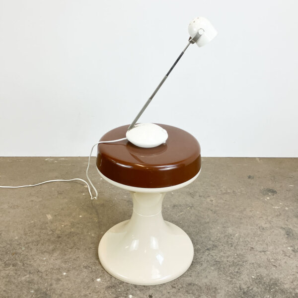 Teleskop Tischleuchte Eichhoff Werke Gmbh Kunststoff Mit Metall 1970er Jahre Mid-century Modern Design Style Retro Furniture