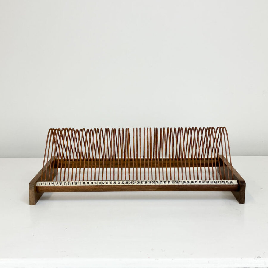 Schallplattenstaender Holzrahmen 1950er Jahre 5 Mid-century Modern Design Style Retro Furniture