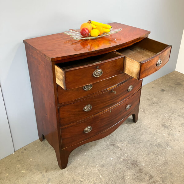 Antike Schubladen Kommode Mahagoni England Anfang 19. Jahrhundert Mid-century Modern Design Style Retro Furniture