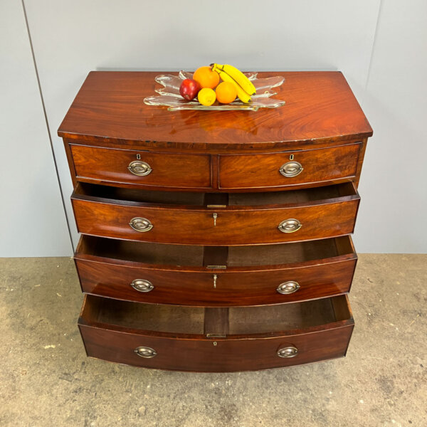 Antike Schubladen Kommode Mahagoni England Anfang 19. Jahrhundert Mid-century Modern Design Style Retro Furniture