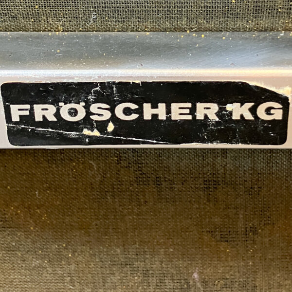 Armlehnstuhl Der Froescher Kg Edelstahl Eiche Und Kunstleder 1970er Jahre Mid-century Modern Design Style Retro Furniture
