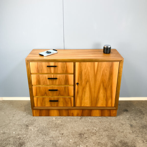 Schubladenschrank Nussbaum 1960er Jahre Mid-century Modern Design Style Retro Furniture
