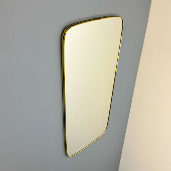 Wandspiegel Mit Messingrahmen 1960er Jahre Mid-century Modern Design Style Retro Furniture