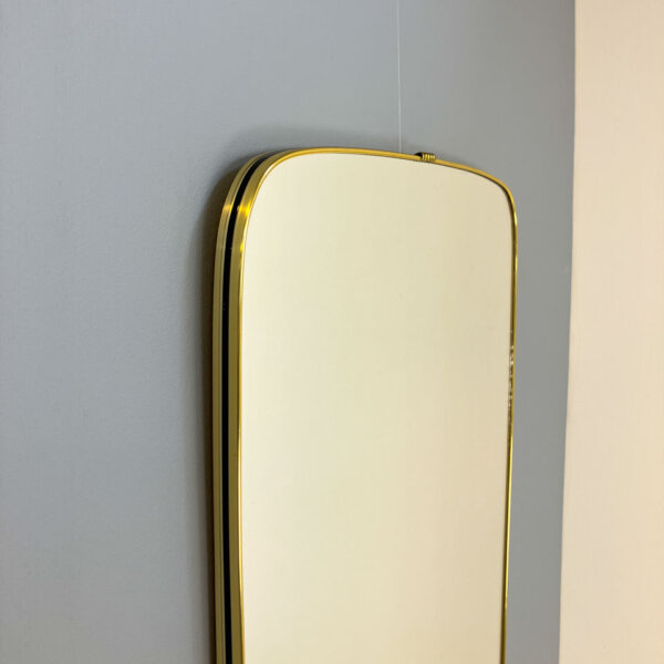 Wandspiegel Mit Messingrahmen 1960er Jahre Mid-century Modern Design Style Retro Furniture