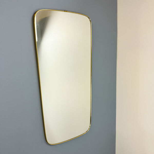 Wandspiegel Mit Messingrahmen 1960er Jahre Mid-century Modern Design Style Retro Furniture