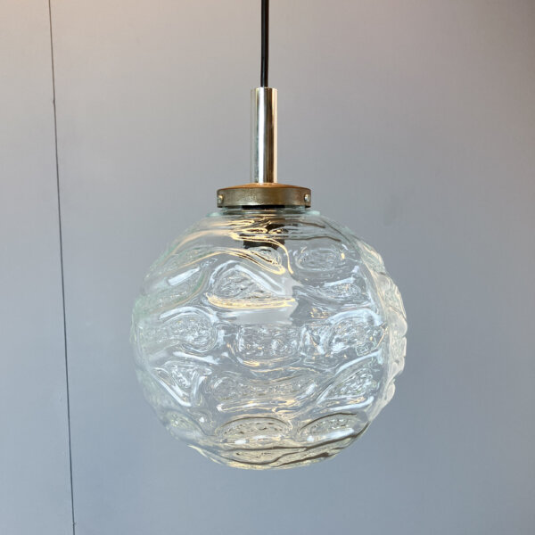 Set Aus 2 Nachttischleuchten Und Einer Pendelleuchte Von Graebe Glasschirme 60er Jahre Mid-century Modern Design Style Retro Furniture