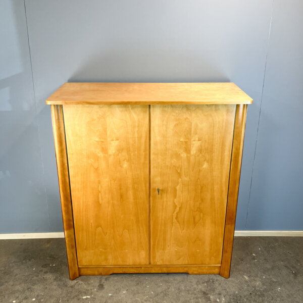 Kommode Geflammte Birke 50er Jahre Mid-century Modern Design Style Retro Furniture