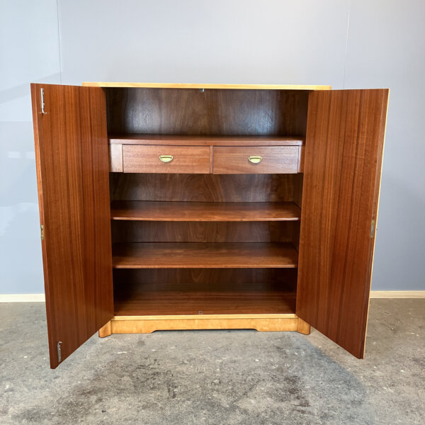 Kommode Geflammte Birke 50er Jahre Mid-century Modern Design Style Retro Furniture