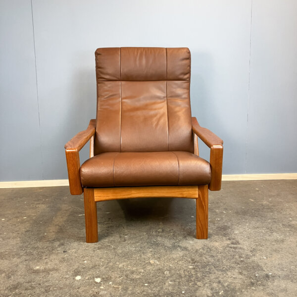 Loungechair Von Grete Jalk Fuer Glostrup Teak Und Leder 60er Jahre Mid-century Modern Design Style Retro Furniture