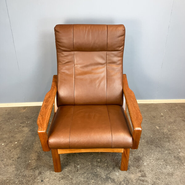 Loungechair Von Grete Jalk Fuer Glostrup Teak Und Leder 60er Jahre Mid-century Modern Design Style Retro Furniture