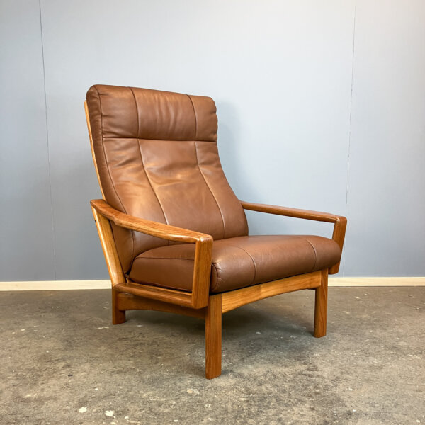 Loungechair Von Grete Jalk Fuer Glostrup Teak Und Leder 60er Jahre Mid-century Modern Design Style Retro Furniture
