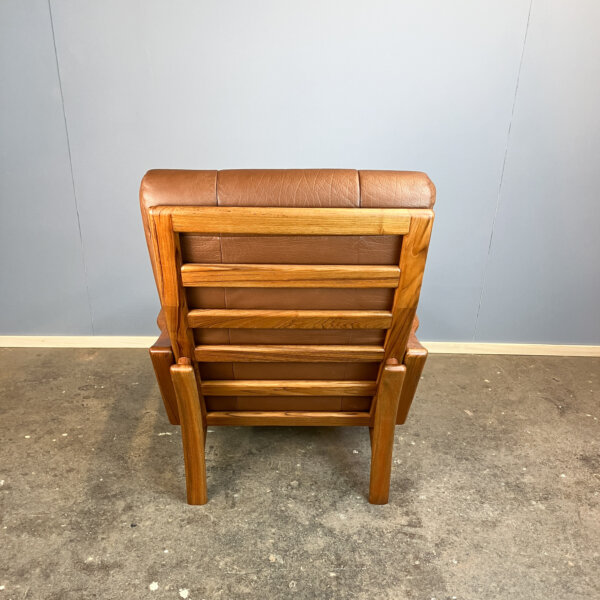 Loungechair Von Grete Jalk Fuer Glostrup Teak Und Leder 60er Jahre Mid-century Modern Design Style Retro Furniture