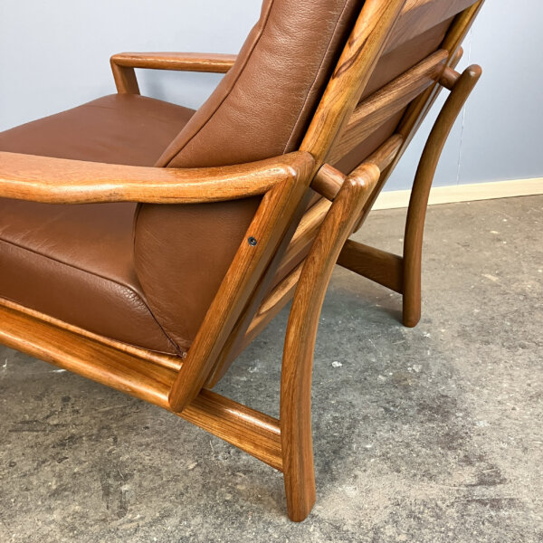 Loungechair Von Grete Jalk Fuer Glostrup Teak Und Leder 60er Jahre Mid-century Modern Design Style Retro Furniture