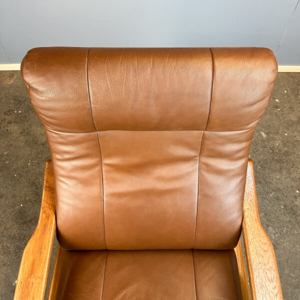 Loungechair Von Grete Jalk Fuer Glostrup Teak Und Leder 60er Jahre Mid-century Modern Design Style Retro Furniture