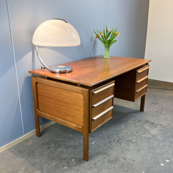 Schreibtisch Von Arne Vodder Fuer G. V. Mobler Teak 60er Jahre Mid-century Modern Design Style Retro Furniture
