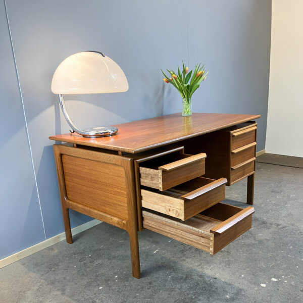 Schreibtisch Von Arne Vodder Fuer G. V. Mobler Teak 60er Jahre Mid-century Modern Design Style Retro Furniture
