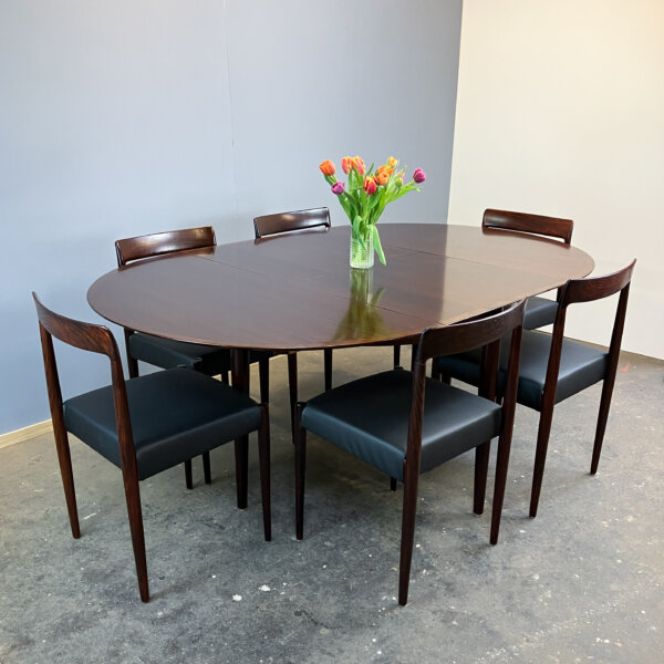 Ausziehbarer Esstisch Von Luebke Palisander 60er Jahre 15 Mid-century Modern Design Style Retro Furniture