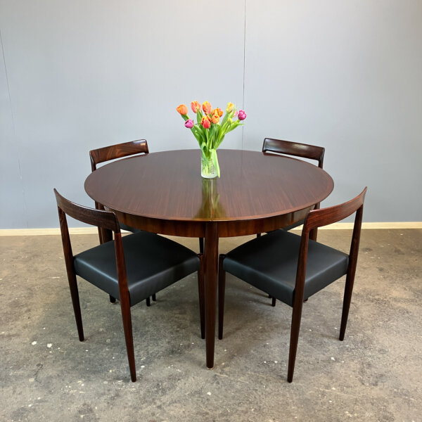 Ausziehbarer Esstisch Von Luebke Palisander 60er Jahre Mid-century Modern Design Style Retro Furniture