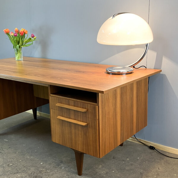 Schreibtisch Im Bauhausdesign Nussbaum 60er Jahre Mid-century Modern Design Style Retro Furniture