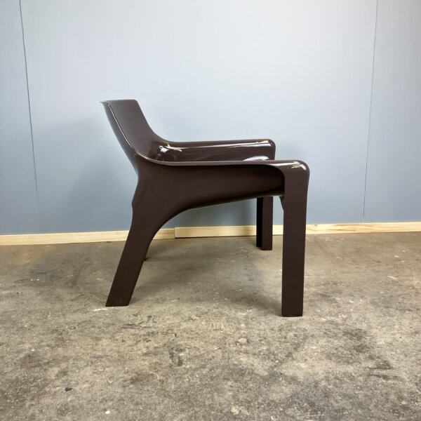 2 Vicario Sessel Von Vico Magistretti Fuer Artemide Kunststoff 70er Jahre Mid-century Modern Design Style Retro Furniture