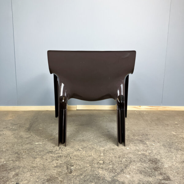 2 Vicario Sessel Von Vico Magistretti Fuer Artemide Kunststoff 70er Jahre Mid-century Modern Design Style Retro Furniture