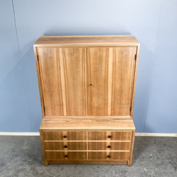 Kommode Schrankkombination Vonwk Moebel Nussbaum 60er Jahre Mid-century Modern Design Style Retro Furniture