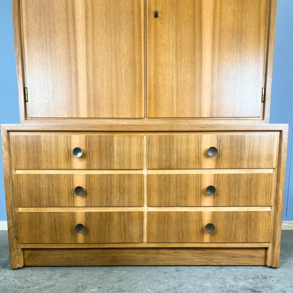 Kommode Schrankkombination Vonwk Moebel Nussbaum 60er Jahre Mid-century Modern Design Style Retro Furniture
