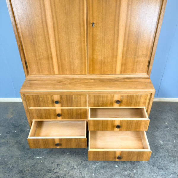 Kommode Schrankkombination Vonwk Moebel Nussbaum 60er Jahre Mid-century Modern Design Style Retro Furniture