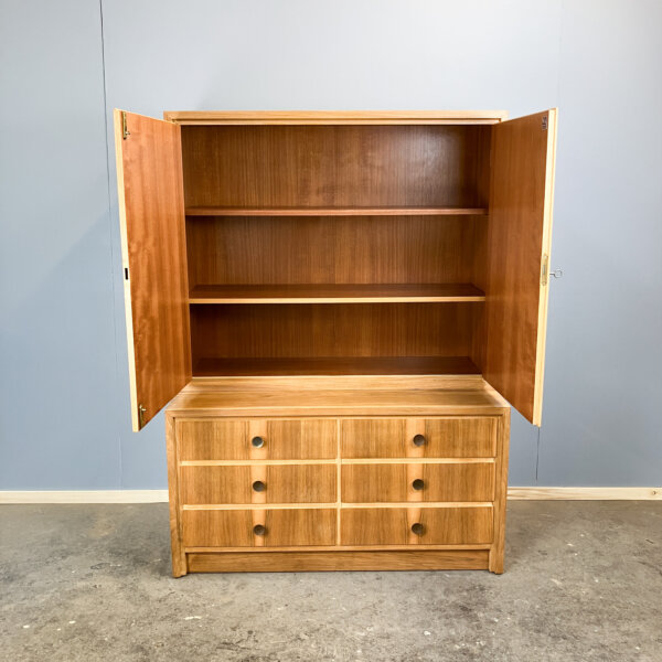 Kommode Schrankkombination Vonwk Moebel Nussbaum 60er Jahre Mid-century Modern Design Style Retro Furniture