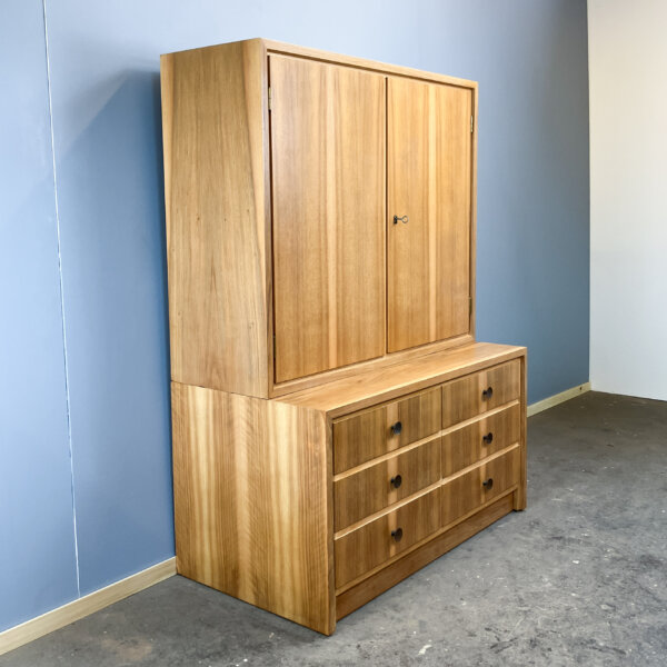 Kommode Schrankkombination Vonwk Moebel Nussbaum 60er Jahre Mid-century Modern Design Style Retro Furniture