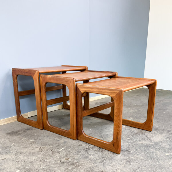 3er Satztische Von Salin Nyborg Teak 60er Jahre Mid-century Modern Design Style Retro Furniture