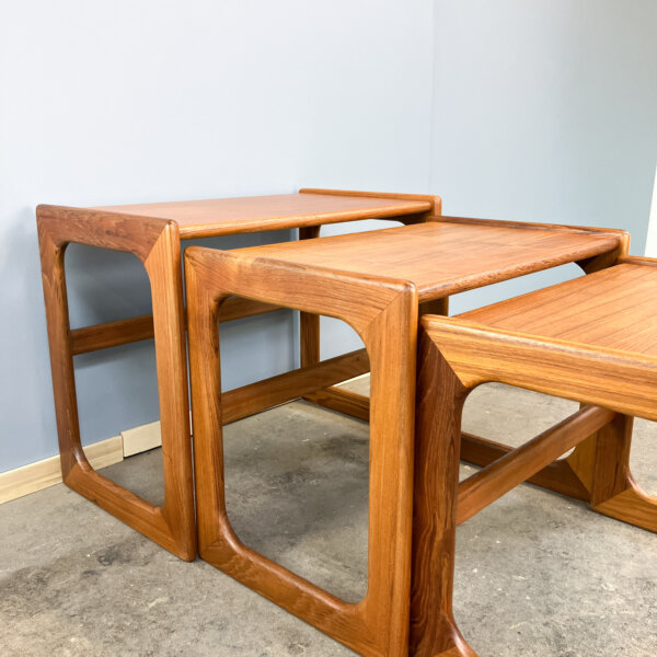 3er Satztische Von Salin Nyborg Teak 60er Jahre Mid-century Modern Design Style Retro Furniture