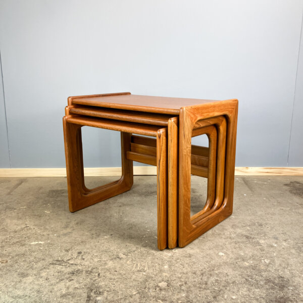 3er Satztische Von Salin Nyborg Teak 60er Jahre Mid-century Modern Design Style Retro Furniture