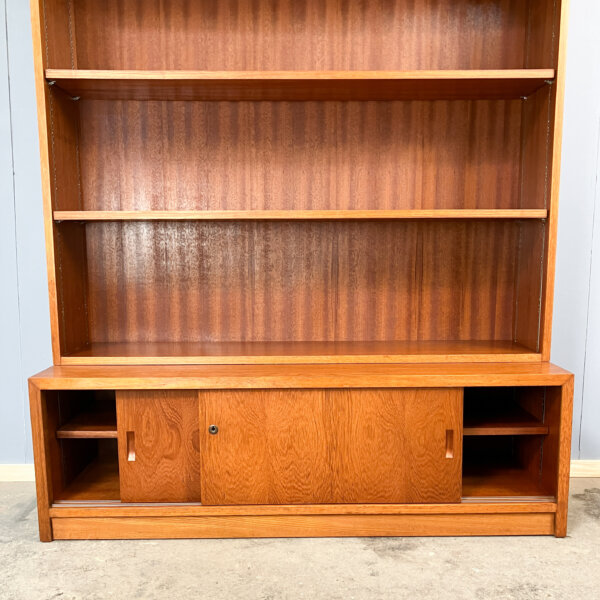 Buecherregal Mit Schranksockel Teak 70er Jahre Mid-century Modern Design Style Retro Furniture