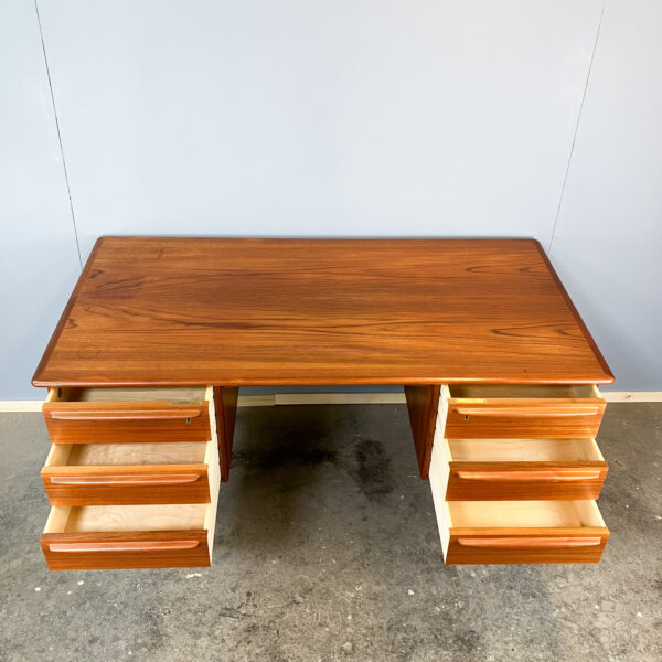 Daenischer Schreibtisch Von Svend Age Madsen Fuer Falster Teak 60er Jahre Mid-century Modern Design Style Retro Furniture