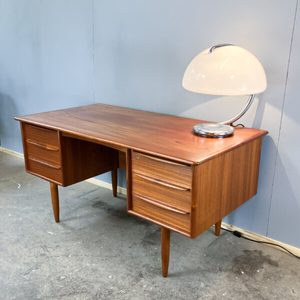 Daenischer Schreibtisch Von Svend Age Madsen Fuer Falster Teak 60er Jahre Mid-century Modern Design Style Retro Furniture