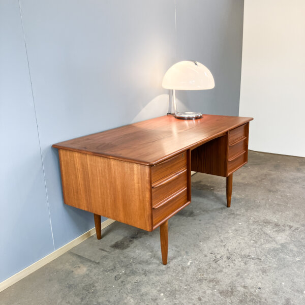 Daenischer Schreibtisch Von Svend Age Madsen Fuer Falster Teak 60er Jahre Mid-century Modern Design Style Retro Furniture