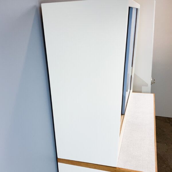 Kuechenoberschrank Mit Blaugrauen Fronten 60er Jahre Mid-century Modern Design Style Retro Furniture