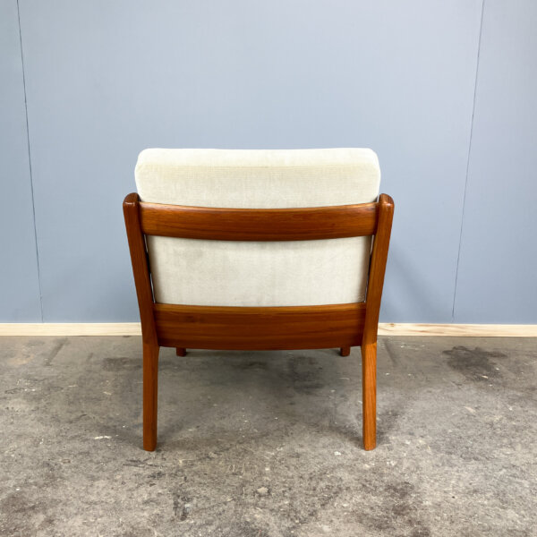 Senator Chair Von Ole Wanscher Fuer France Son Teak Und Velour 60er Jahre Mid-century Modern Design Style Retro Furniture