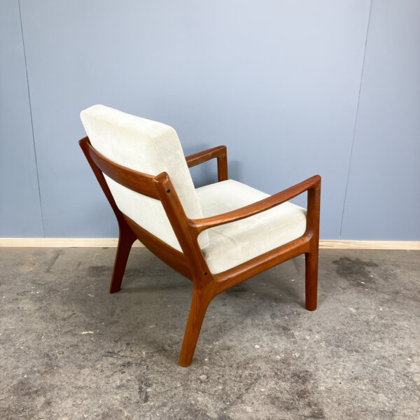 Senator Chair Von Ole Wanscher Fuer France Son Teak Und Velour 60er Jahre Mid-century Modern Design Style Retro Furniture