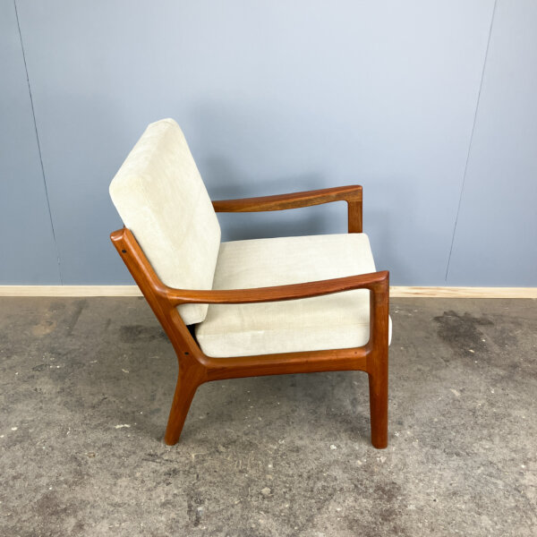Senator Chair Von Ole Wanscher Fuer France Son Teak Und Velour 60er Jahre Mid-century Modern Design Style Retro Furniture