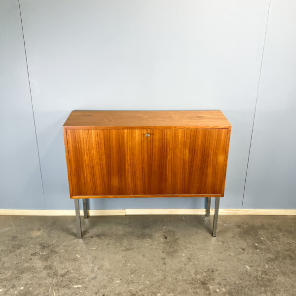 Barschrank Kleines Sideboard Teak 60er Jahre Mid-century Modern Design Style Retro Furniture