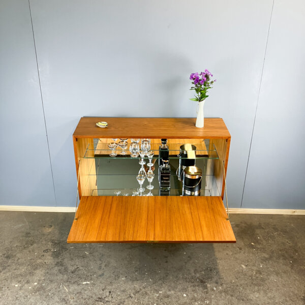 Barschrank Kleines Sideboard Teak 60er Jahre Mid-century Modern Design Style Retro Furniture