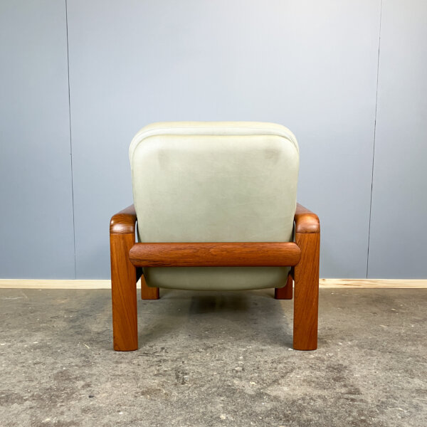 Sitzgruppe Von Dyrlund Teak Und Leder 60er Jahre Mid-century Modern Design Style Retro Furniture