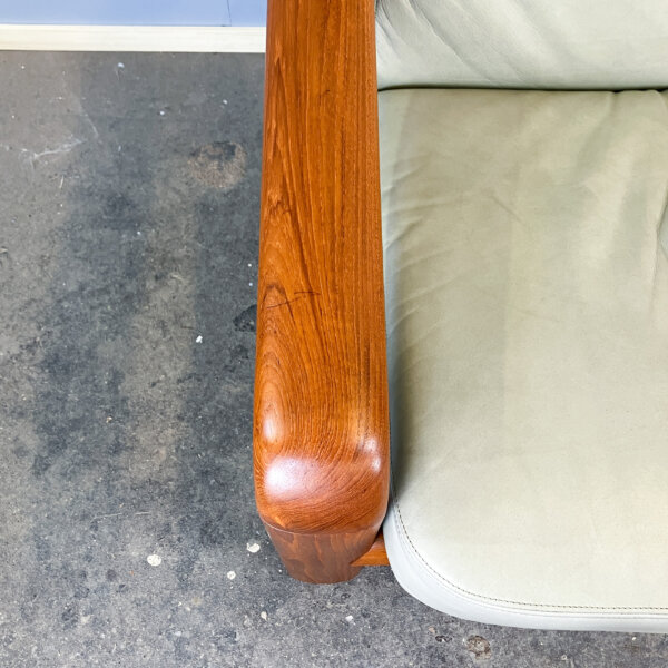 Sitzgruppe Von Dyrlund Teak Und Leder 60er Jahre Mid-century Modern Design Style Retro Furniture